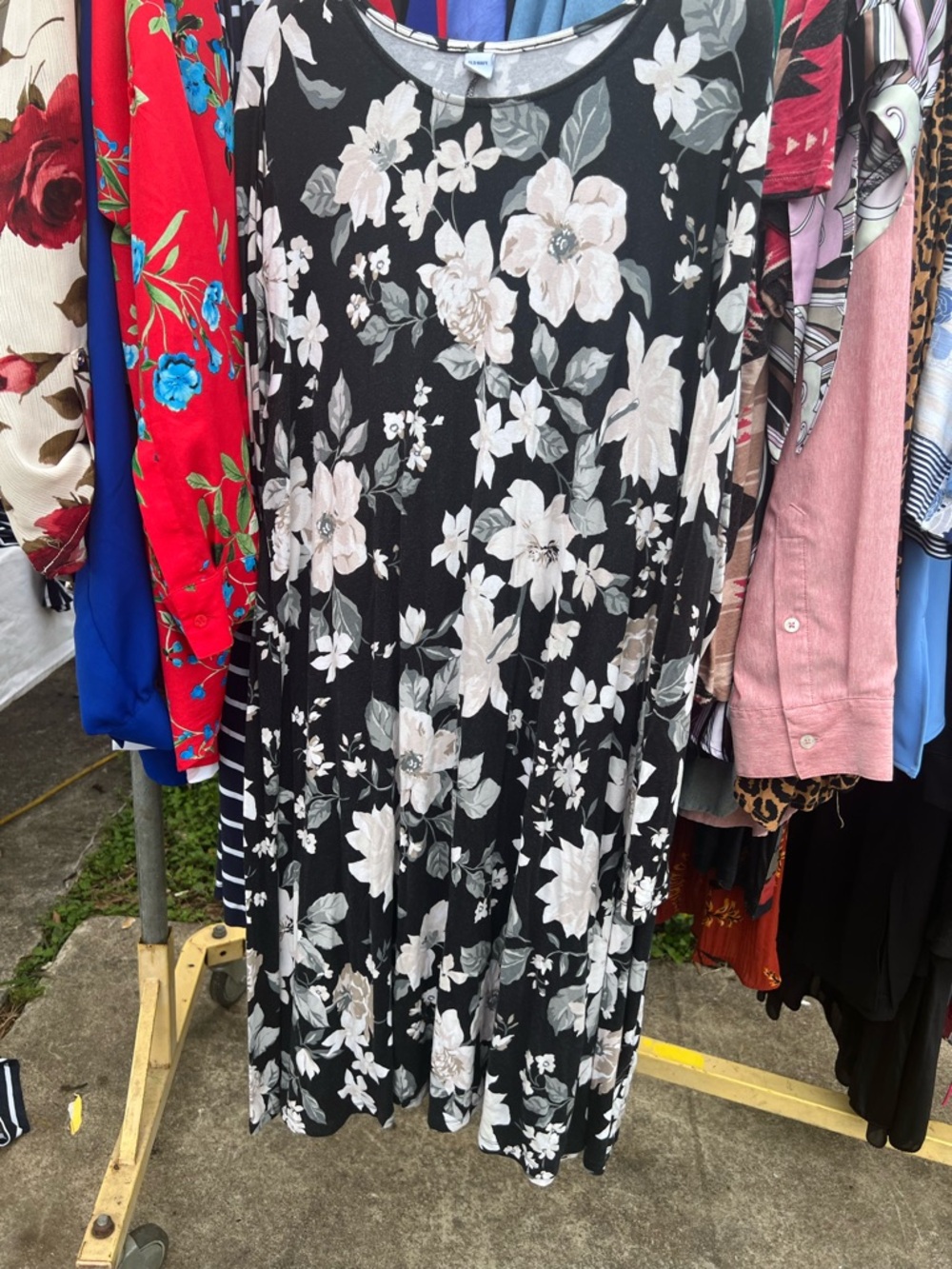 Long sleeve flower dress